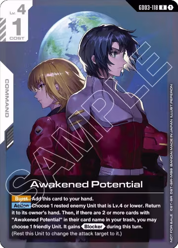 Awakened Potential (Newtype Challenge 2026 Mission 1) (GD03-118), Gundam Promotional Cards — Gundam card price
