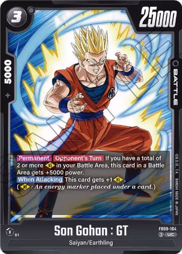 Son Gohan : GT - FB09-104 (FB09-104), Dual Evolution — DB Fusion card price