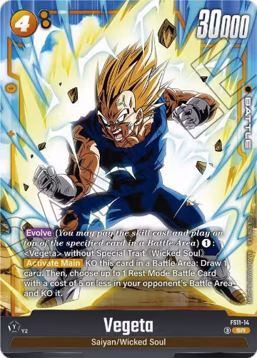 Vegeta - FS11-14 (FS11-14), Starter Deck EX: The Phase of Evolution — DB Fusion card price