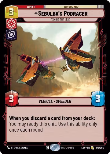 Sebulba's Podracer - Taking the Lead (176/264), A Lawless Time — Star Wars card price