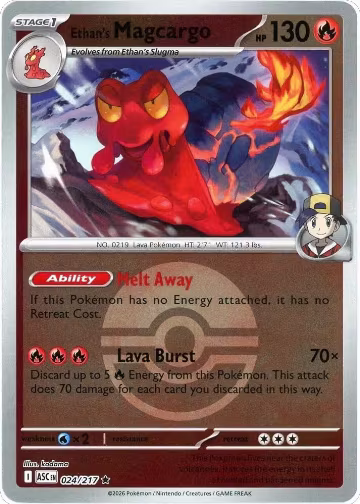 Ethan's Magcargo - 024/217 (Poke Ball) (024/217), Ascended Heroes — Pokémon card price