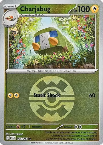 Charjabug (Quick Ball) (065/217), Ascended Heroes — Pokémon card price