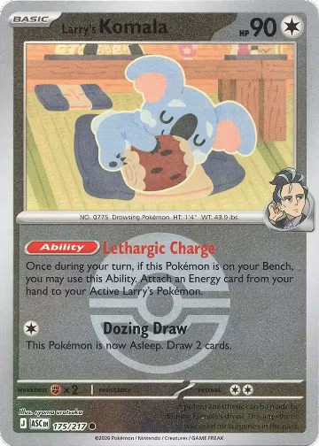 Larry's Komala (Poke Ball) (175/217), Ascended Heroes — Pokémon card price