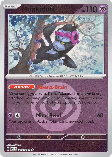 Munkidori (Energy Symbol Pattern) (099/217), Ascended Heroes — Pokémon card price