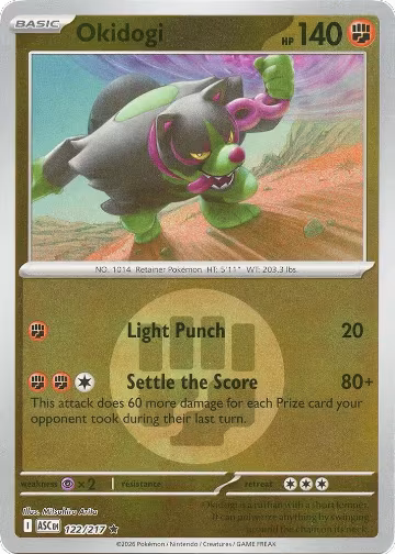 Okidogi (Energy Symbol Pattern) (122/217), Ascended Heroes — Pokémon card price
