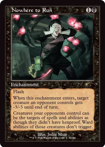 Nowhere to Run (Retro Frame) (1), WPN & Gateway Promos — Magic card price