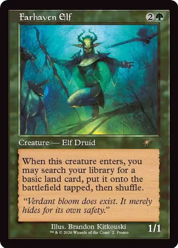 Farhaven Elf (Retro Frame) (2), WPN & Gateway Promos — Magic card price