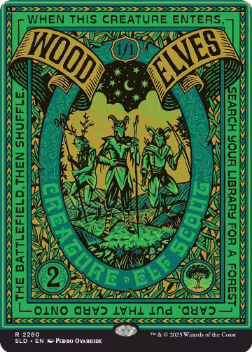 Wood Elves (2280) (2280), Secret Lair Drop Series — Magic card price
