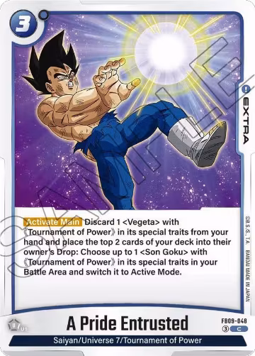 A Pride Entrusted (FB09-048), Dual Evolution — DB Fusion card price