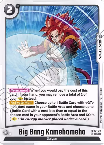 Big Bang Kamehameha (FB09-120), Dual Evolution — DB Fusion card price