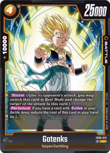 Gotenks - FB09-075 (FB09-075), Dual Evolution — DB Fusion card price