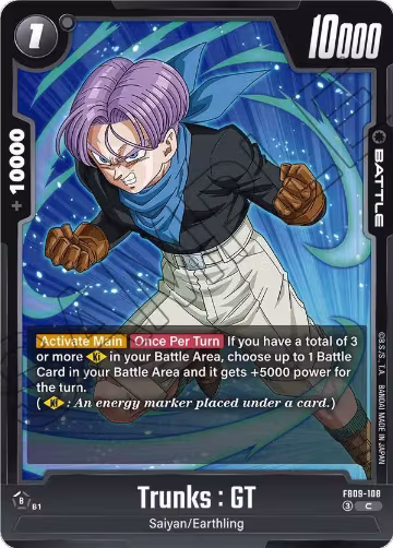 Trunks : GT - FB09-108 (FB09-108), Dual Evolution — DB Fusion card price