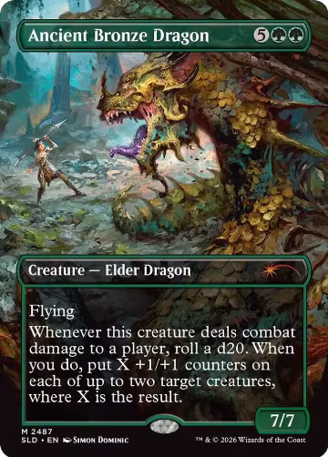 Ancient Bronze Dragon (2487), Secret Lair Drop Series — Magic card price