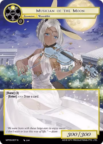 Musician of the Moon (MP03-007 N), Masterpiece Collection 03 "Dimensional Hope" — Force of Will card price
