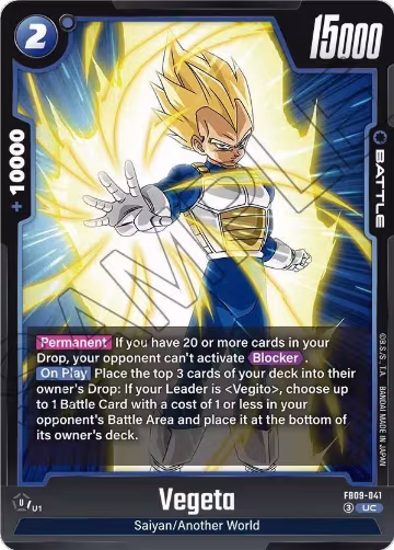Vegeta - FB09-041 (FB09-041), Dual Evolution — DB Fusion card price