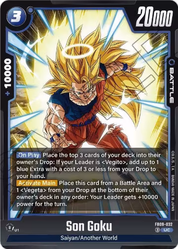 Son Goku - FB09-032 (FB09-032), Dual Evolution — DB Fusion card price