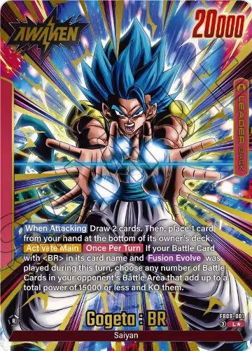 Gogeta : BR - FB09-001 (Alternate Art) (FB09-001), Dual Evolution — DB Fusion card price