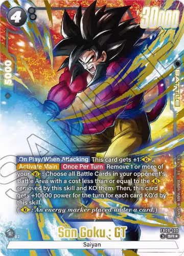 Son Goku : GT - FB09-100 (Alternate Art) (FB09-100), Dual Evolution — DB Fusion card price