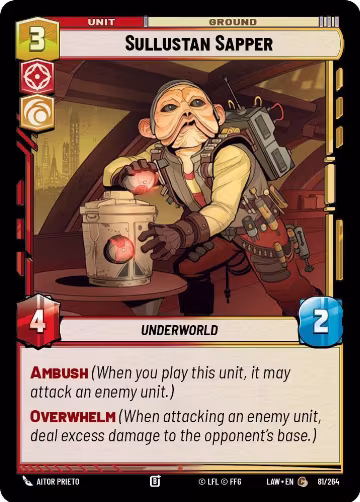 Sullustan Sapper (81/264), A Lawless Time — Star Wars card price