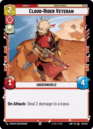 Cloud-Rider Veteran (181/264), A Lawless Time — Star Wars card price