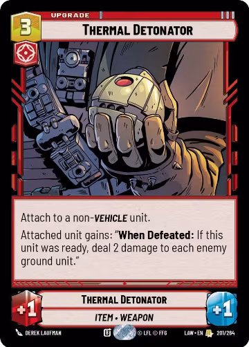 Thermal Detonator (201/264), A Lawless Time — Star Wars card price