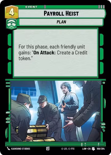 Payroll Heist (169/264), A Lawless Time — Star Wars card price