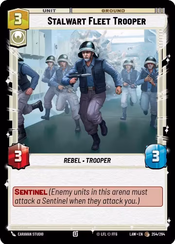 Stalwart Fleet Trooper (254/264), A Lawless Time — Star Wars card price