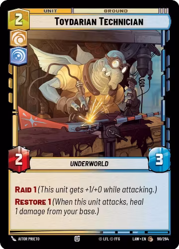 Toydarian Technician (90/264), A Lawless Time — Star Wars card price
