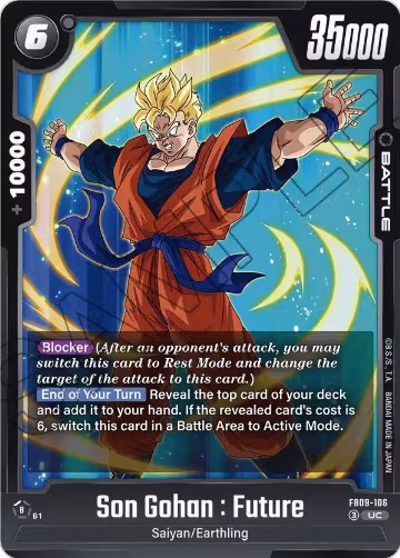 Son Gohan : Future (FB09-106), Dual Evolution — DB Fusion card price