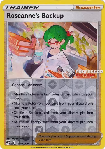 Roseanne's Backup (148/172), Professor Program Promos — Pokémon card price