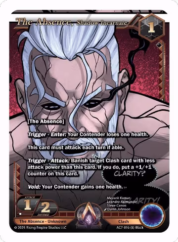 The Absence, Shadow Incarnate (AC7-016), Ancient Alphas — Alpha Clash card price