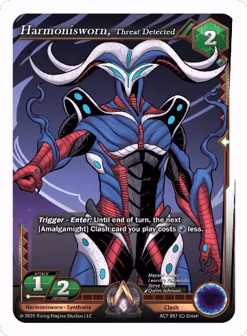 Harmonisworn, Threat Detected (AC7-057), Ancient Alphas — Alpha Clash card price