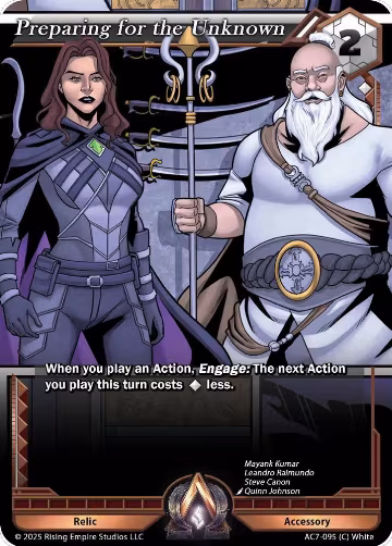Preparing for the Unknown (AC7-095), Ancient Alphas — Alpha Clash card price