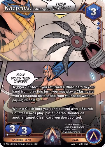 Kheprius, Emergent Threat (AC7-116), Ancient Alphas — Alpha Clash card price