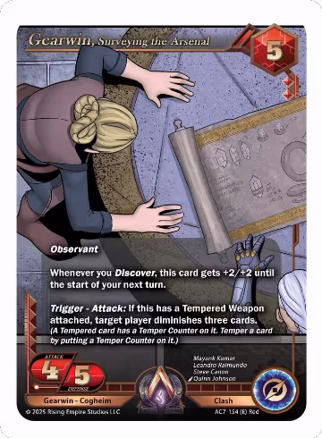 Gearwin, Surveying the Arsenal (AC7-154), Ancient Alphas — Alpha Clash card price