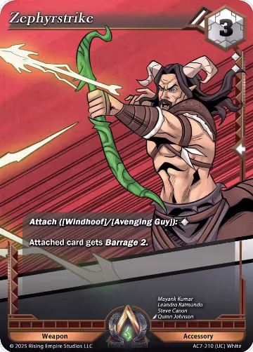 Zephyrstrike (AC7-210), Ancient Alphas — Alpha Clash card price