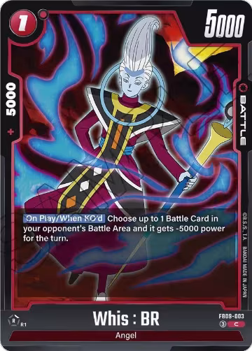 Whis : BR (FB09-003), Dual Evolution — DB Fusion card price