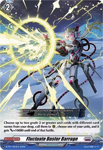 Fluctuate Buster Barrage (D-PR/1024EN), D Promo Cards — Vanguard card price