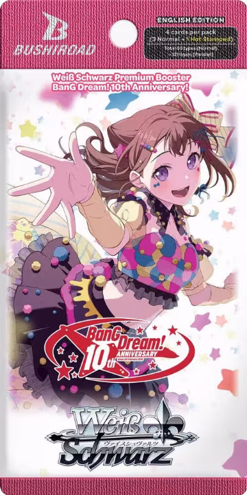 BanG Dream! 10th Anniversary! Premium Booster Pack, BanG Dream! 10th Anniversary! Premium Booster — Weiß Schwarz sealed product price