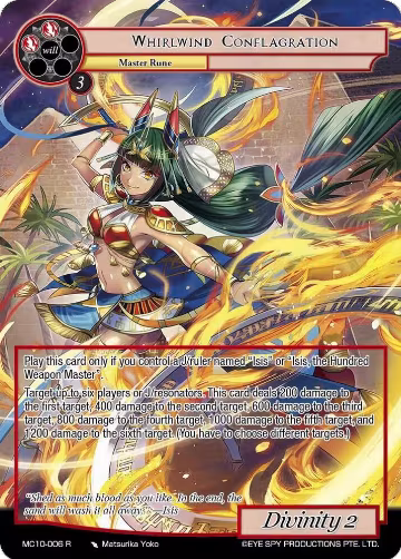 Whirlwind Conflagration (MC10-006 R), Memoria Collection 10 — Force of Will card price