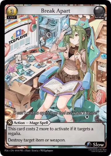 Break Apart (014), Promotional Cards — Grand Archive card price