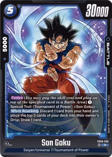 Son Goku - FB09-036 (FB09-036), Dual Evolution — DB Fusion card price