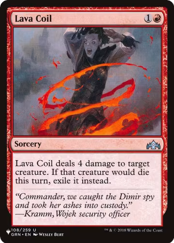 Lava Coil (108), The List Reprints — Magic card price