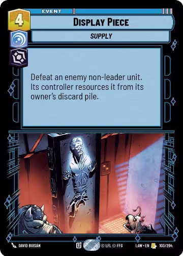Display Piece (103/264), A Lawless Time — Star Wars card price