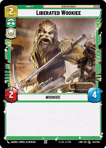 Liberated Wookie (143/264), A Lawless Time — Star Wars card price
