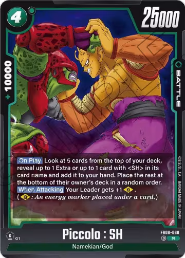 Piccolo : SH - FB09-068 (FB09-068), Dual Evolution — DB Fusion card price
