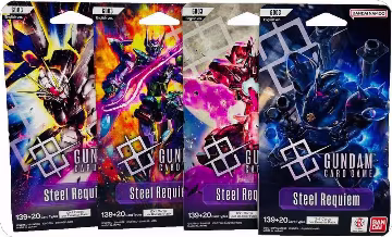 Steel Requiem Sleeved Booster Pack Art Bundle [Set of 4], Steel Requiem — Gundam card price