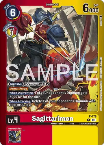 Sagittarimon (P-178 P), Limited Card Pack -Another Knight- — Digimon card price
