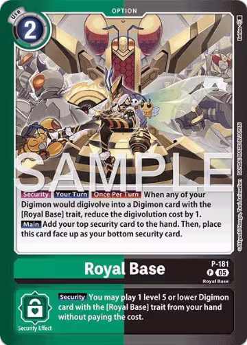Royal Base (P-181 P), Limited Card Pack -Another Knight- — Digimon card price