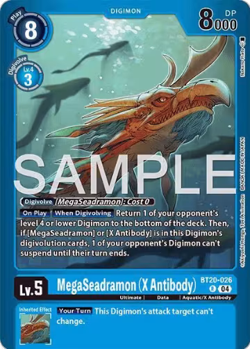 MegaSeadramon (X Antibody) (BT20-026 R), Limited Card Pack -Another Knight- — Digimon card price